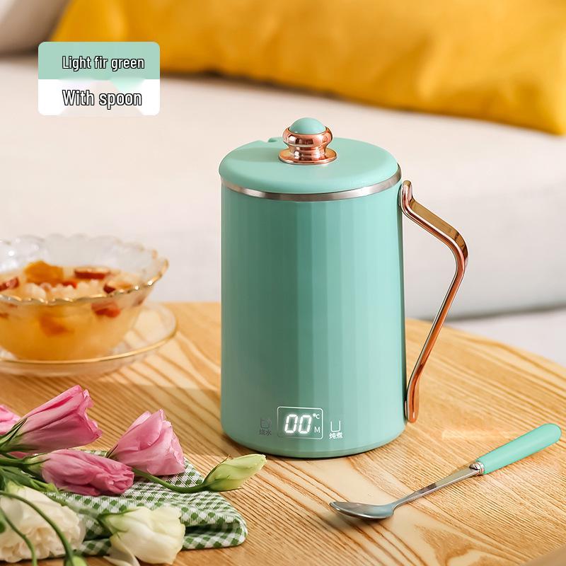 

Electric Hot Water Cup: 110V Portable Stew & Tea Brewer for Office - European & American Standards 220V Domestic Plug