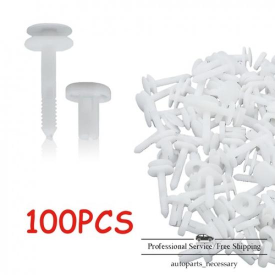 Set of 100 Door Panel Retainer Clips & Fasteners for GMC & Chevrolet & Cadillac