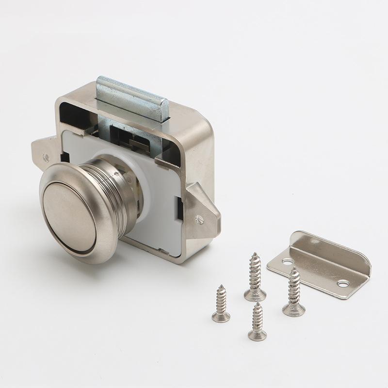 Camper Car Push Lock 20mm RV Caravan Boat Motor Home Cabinet Drawer Latch Button Locks For Furniture Hardware Door Lock