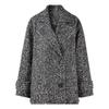 Damen Lockerer Blazer Mantel mit Wollmischung