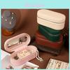 Jewelry Storage Box Pu Material With Mirror For Travel And Gifting