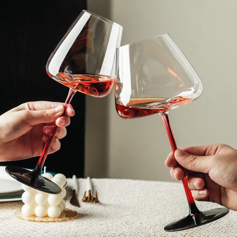 Huazao Baijia WQ Light Luxury Glass Wine Goblet 250mm