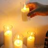 6PCS Led Flameless Electric Candle Lamp Flickering Fake Tealight Candle Bulk For Wedding Christmas Home Party Decor Lighting New