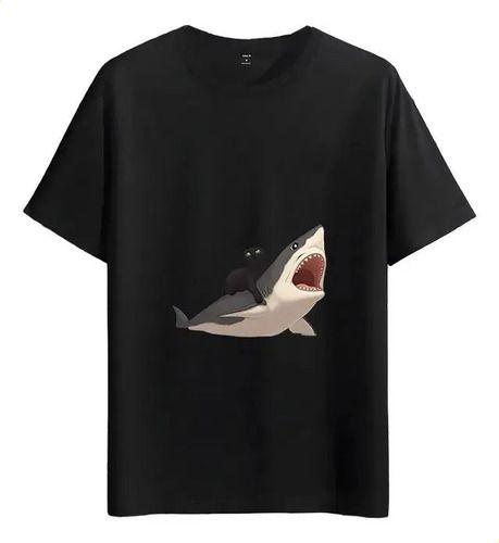 Tshirt Muscle Freaks And 2026 Style Cat Shark Art M