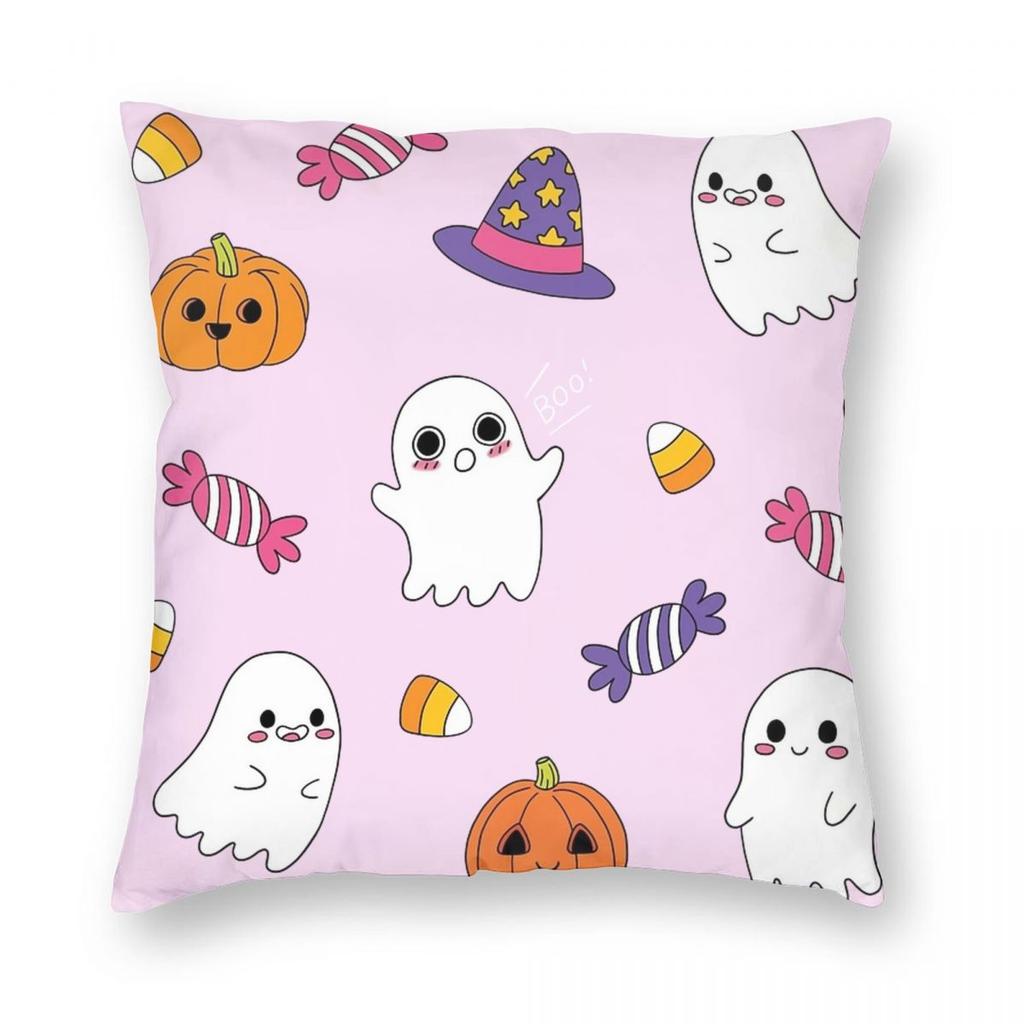 Fall Halloween Ghost Pumpkin Pillowcase Doublesided Printing Cushion Cover Gift Pillow Case Cover Living Room Wholesale Xcm