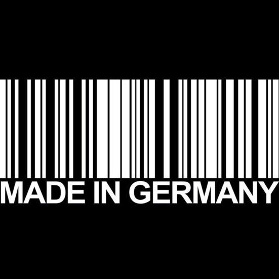 15,6 x 6,8 cm MADE IN GERMANY Čárový kód Cool Vinyl Decal Samolepka na auto Příslušenství