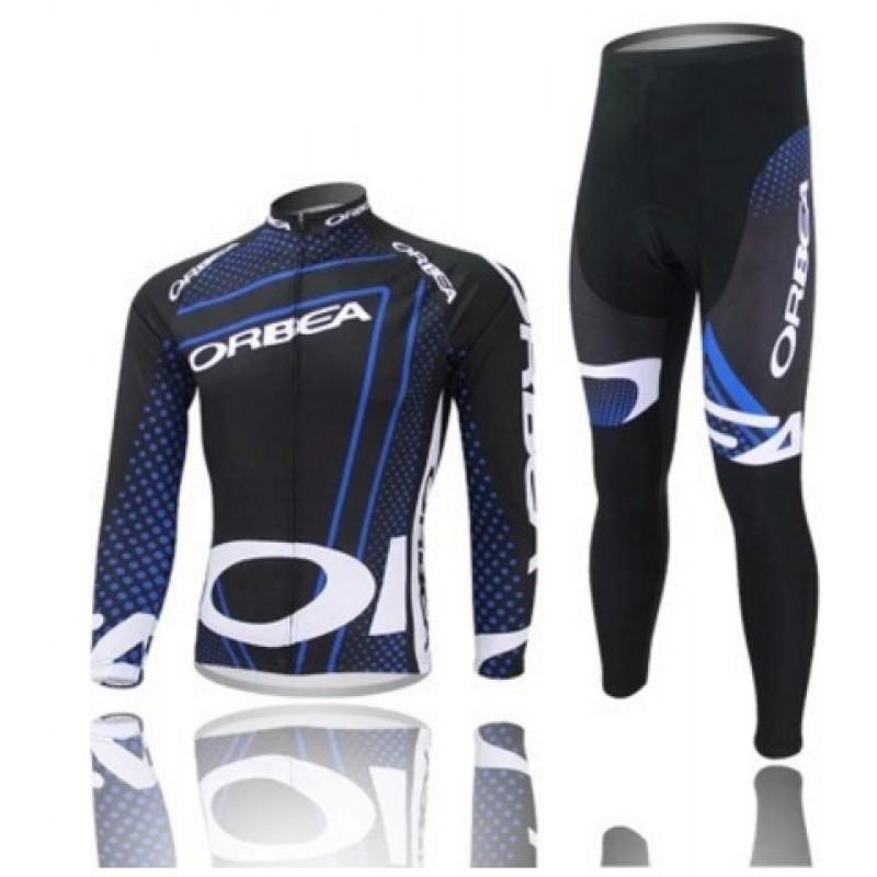 Long Sleeve Cycling Jersey Set Breathable Unisex Road Mountain Bike Apparel XXS