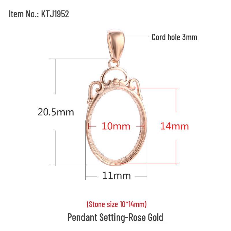 

Держатель для кулона из стерлингового серебра 925 пробы с отделкой под старинное золото, инкрустированный янтарем, нефритом и слотами для драгоценных камней для ожерелий; Серебряный держатель S925 Silver