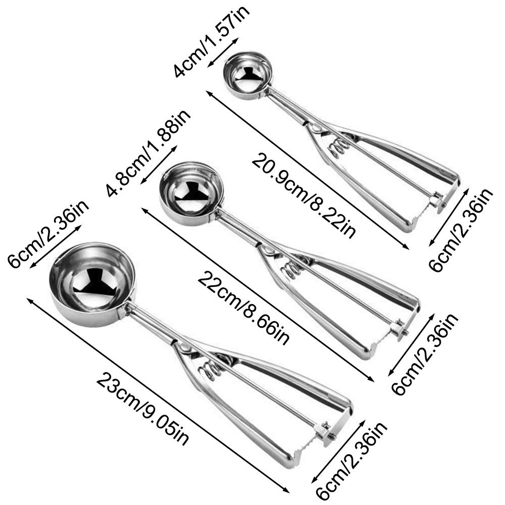 1PC Stainless Steel Ice Cream Scoop Fruit Scoop Ice Cream Scoop Ball Scoop Fruit Scoop