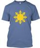 Philippines Flag Sun Filipino Pride Ph T-shirt Made In the USA Size S To 5XL