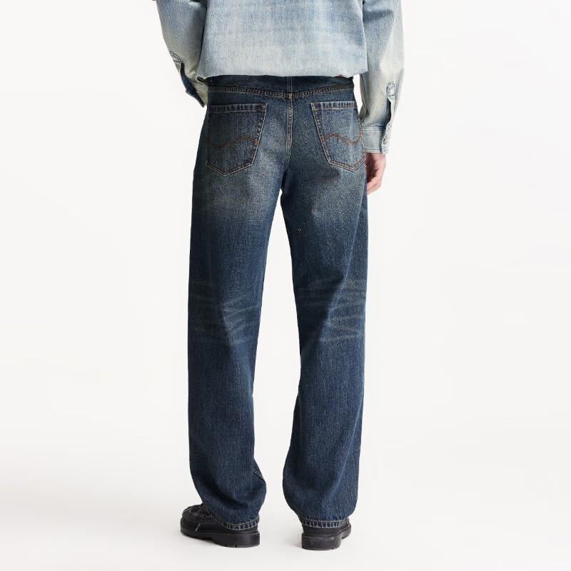 Jack&Jones Men's Relaxed Fit Washed Denim Jeans