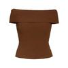 Bardot Womens/Ladies Fitted Sleeveless Bardot Top