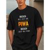 European Size Funny Polish Men's Short Sleeve T-shirt Summer T-shirt Top