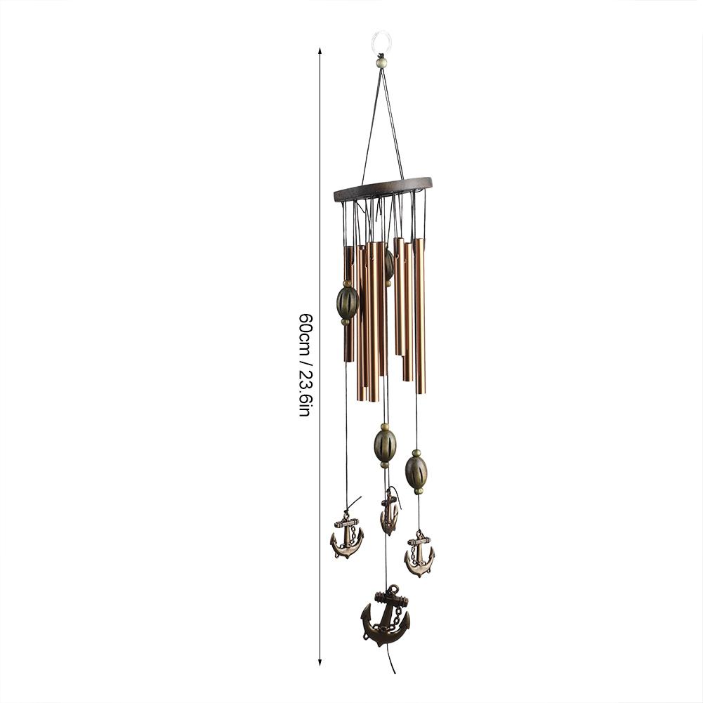 Copper Alloy Metal Tube Hanging Wind Chimes for Room Outdoor Yard Garden Decoration