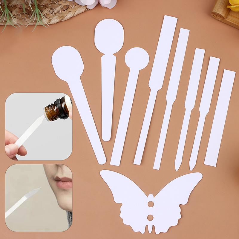 30/100Pcs Testing Aromatherapy Fragrance Various Shape Cotton Absorbent Perfume Essential Oils Test Tester Paper Strips Paper