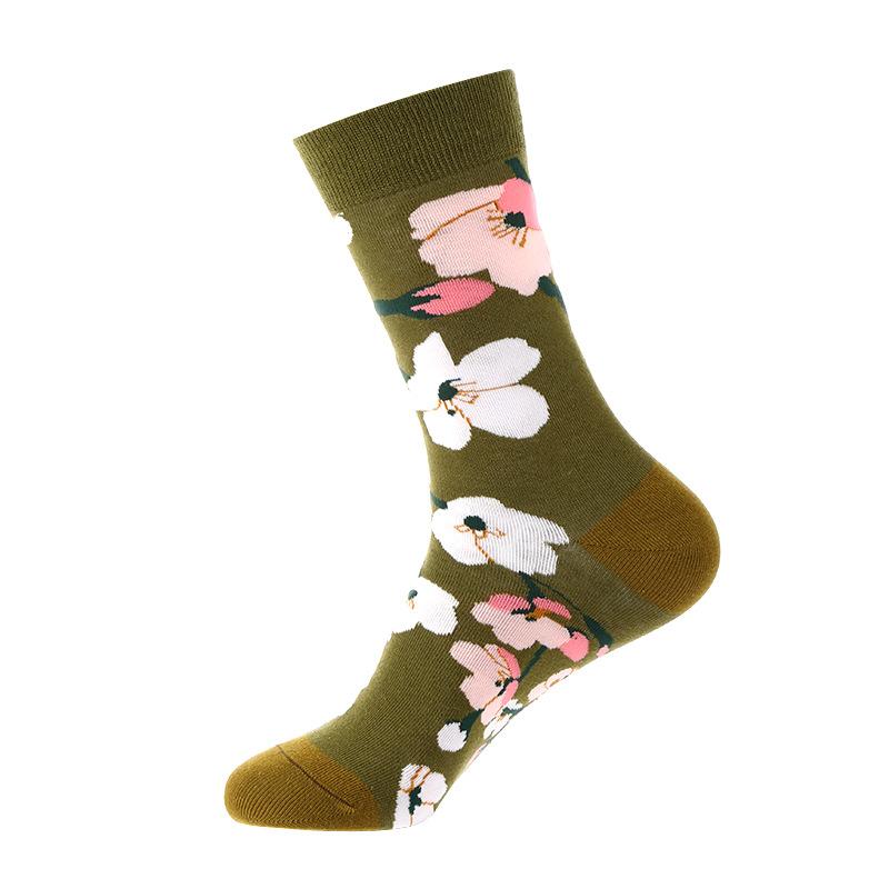Cartoon Fruit Animal Cake Flower Mixed Colors, Pure Cotton, INS Fashion Brand, Net Red, Casual Fashion Socks for Men and Women