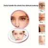 LED Cosmetic Mirror with Light, Portable Mini Pocket Size, USB Rechargeable, Touch Control Light Supplement