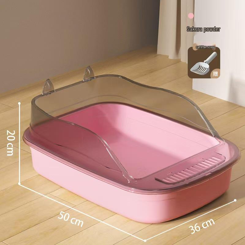 Large Anti-Splash Open Cat Litter Box