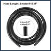 Front Windshield Washer Hose Kit Fit for Jeep Grand Cherokee with 3 Meter Washer Fluid Hose 12 Pcs Hose Connectors - Pack of 15 Black Replacement Car