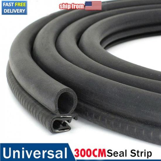 1/2set UK Car Door Seal Strips Rubber Edge Sealing Trim Weatherstrip Soundproof