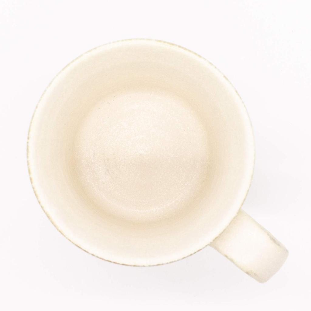 Mino Ware Kaneko Kohyo [Rinka] Mug, White, Neriwa Flower Design, Approx. 270ml Capacity, Microwave and Dishwasher Safe, Made In Japan, Product Number