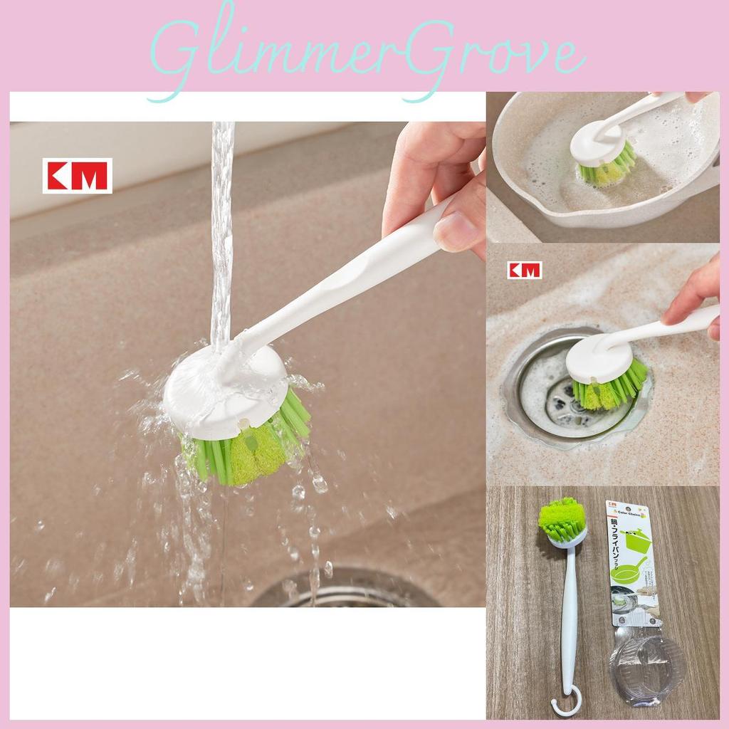 Dlouhý inspirovaný japonský držák Pp kuchyňský kartáč na hrnce, nádobí a čištění pracovní desky