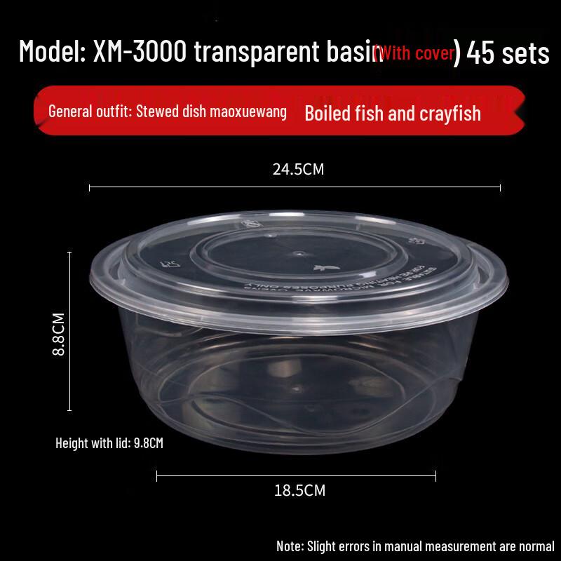 Disposable Plastic Food Bowls with Lids