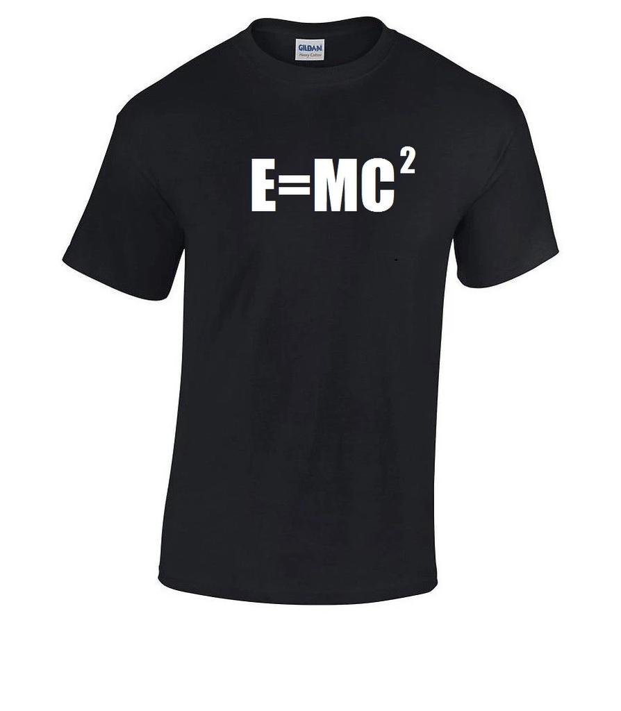 E = MC2 Cotton Shirt T-Shirt Physics Science Einstein Math Nerd S - 5XL Gift