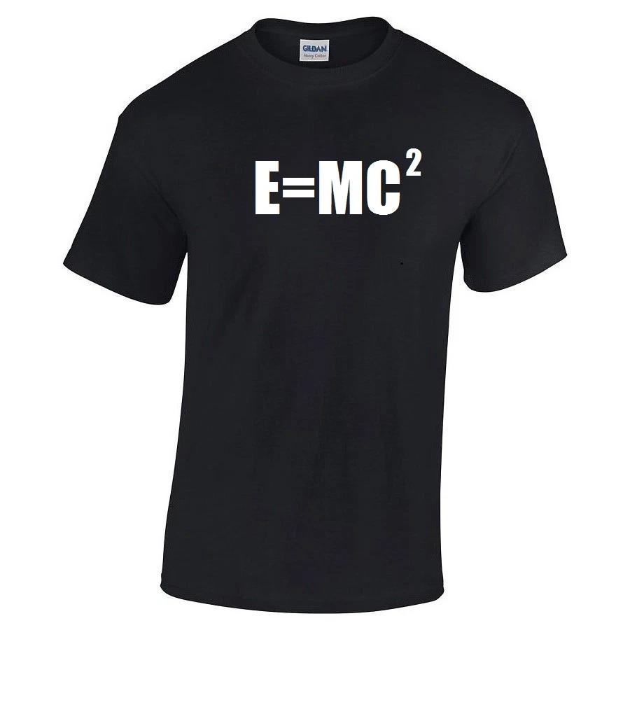 

E = MC2 Cotton Shirt T-Shirt Physics Science Einstein Math Nerd S - 5XL Gift XL