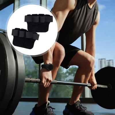 Gants d'haltérophilie pour hommes et femmes, gants d'entraînement en cuir de vache, poignées d'haltérophilie, protection de la paume à double couche, accessoires de fitness