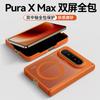 For Huawei Pura X Max Case Magnetic For MagSafe Matte Transparent Acrylic Skin Feel Cover Equipped With Central Hinge Protection