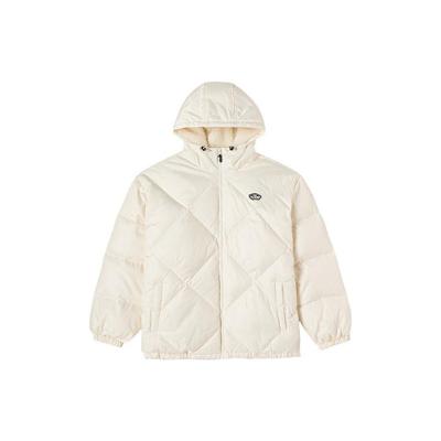 Vans Unifarbener Logo-Zip-Up-Hoodie Unisex-Jacken Off-White VN000FBZ3KS