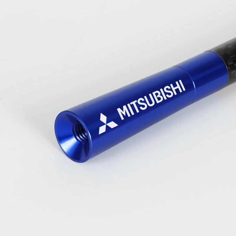 12cm Short Stubby Mast Carbon Fiber Radio Antenna For Mitsubishi asx lancer outlander pajero Accessories Car Styling