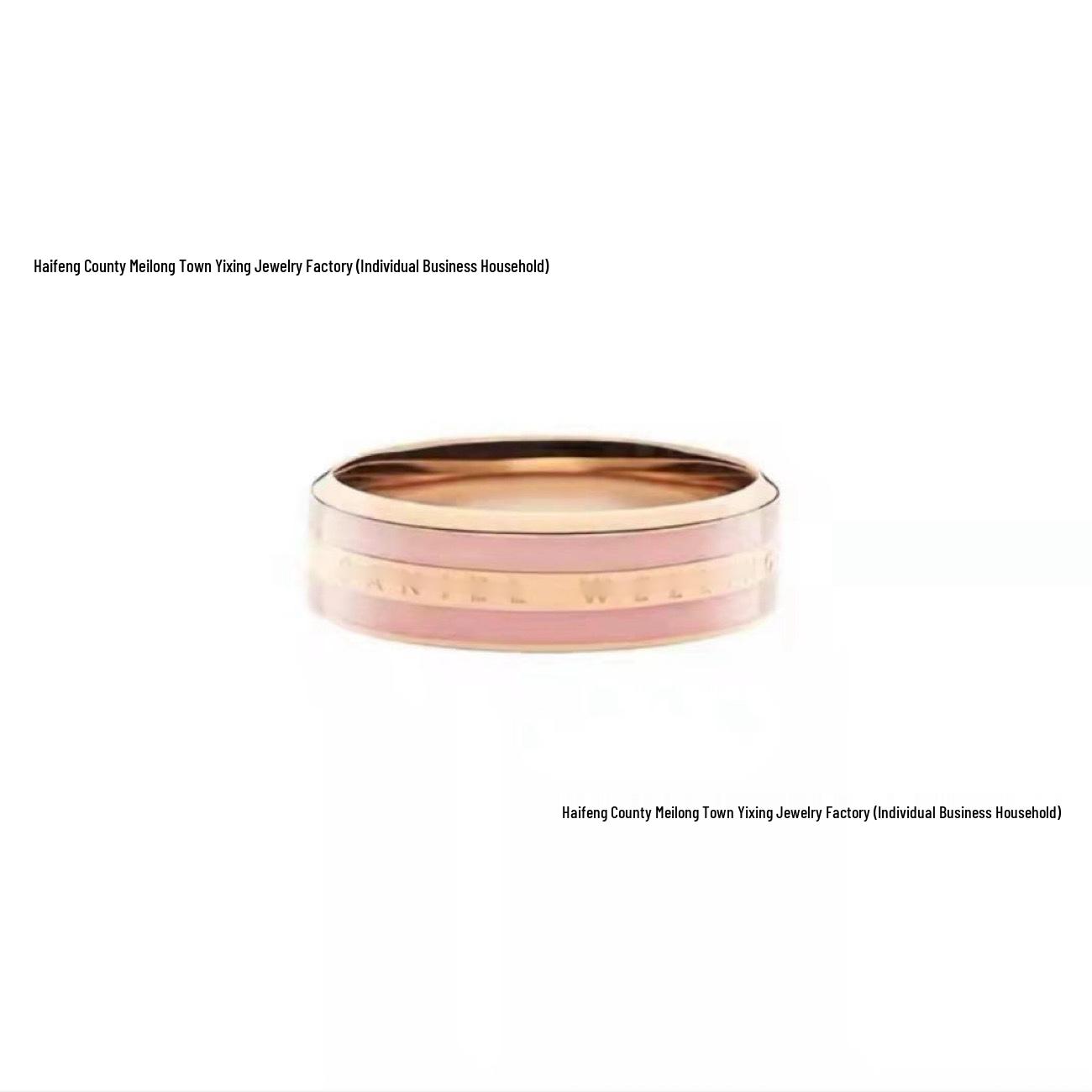 

D & W New Star High-End Unisex Ring: Elegant, Light Luxury, Simple, Non-Fading Gift for Couples. US Size 6