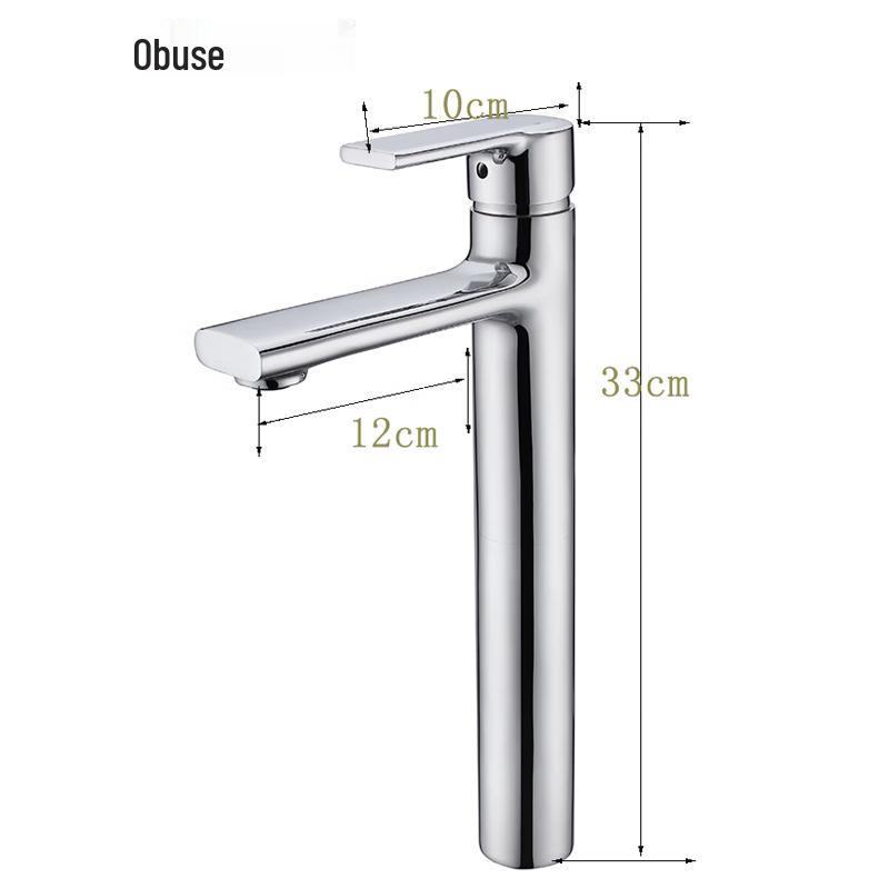 OBUSE Single Handle Hot & Cold Basin Faucet