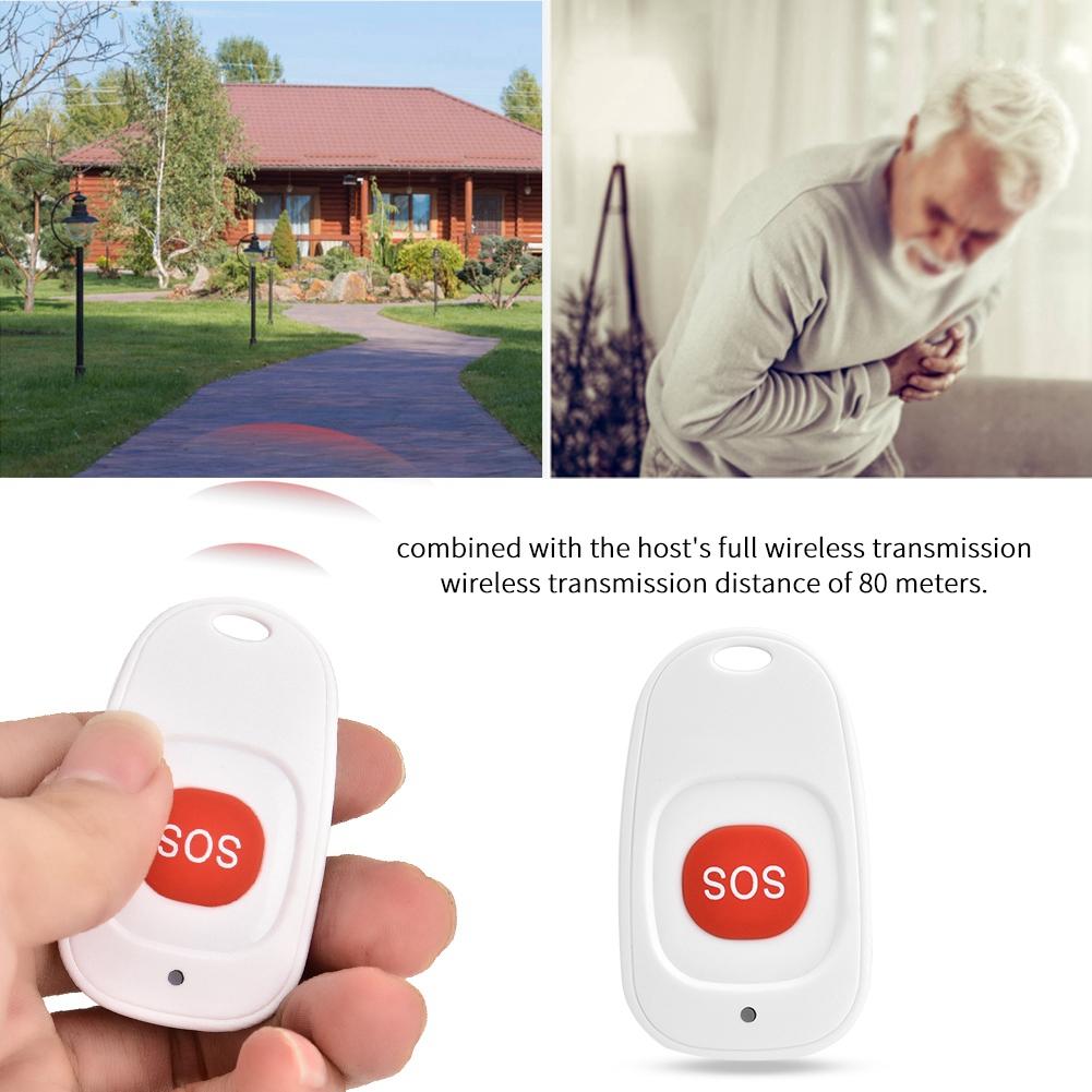 Wireless SOS Emergency Button Alarm Home Burglar Alarm Sensor 433MHz