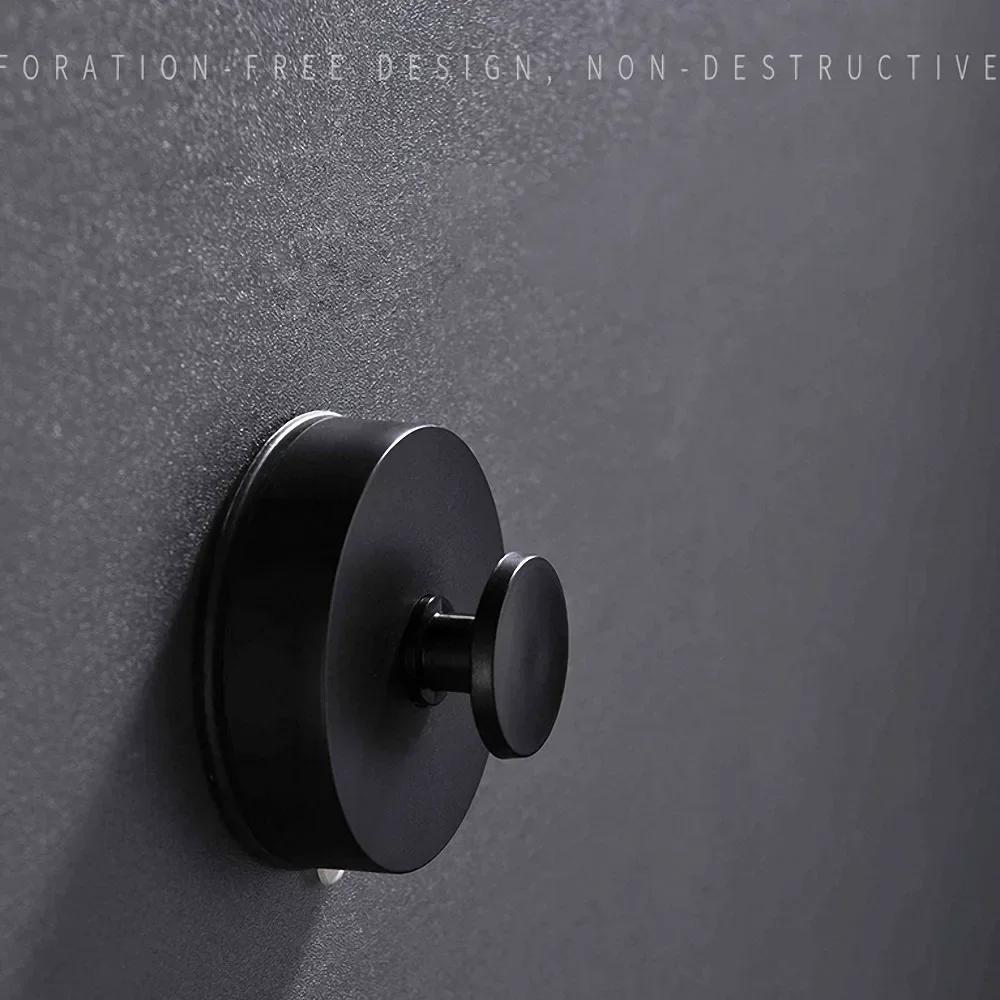 

Strong Hold Waterproof No Drill Suction Cup Hooks for Bathroom Kitchen Towels Bags Door Wall Hooks bathroom kitchen organizer чёрный
