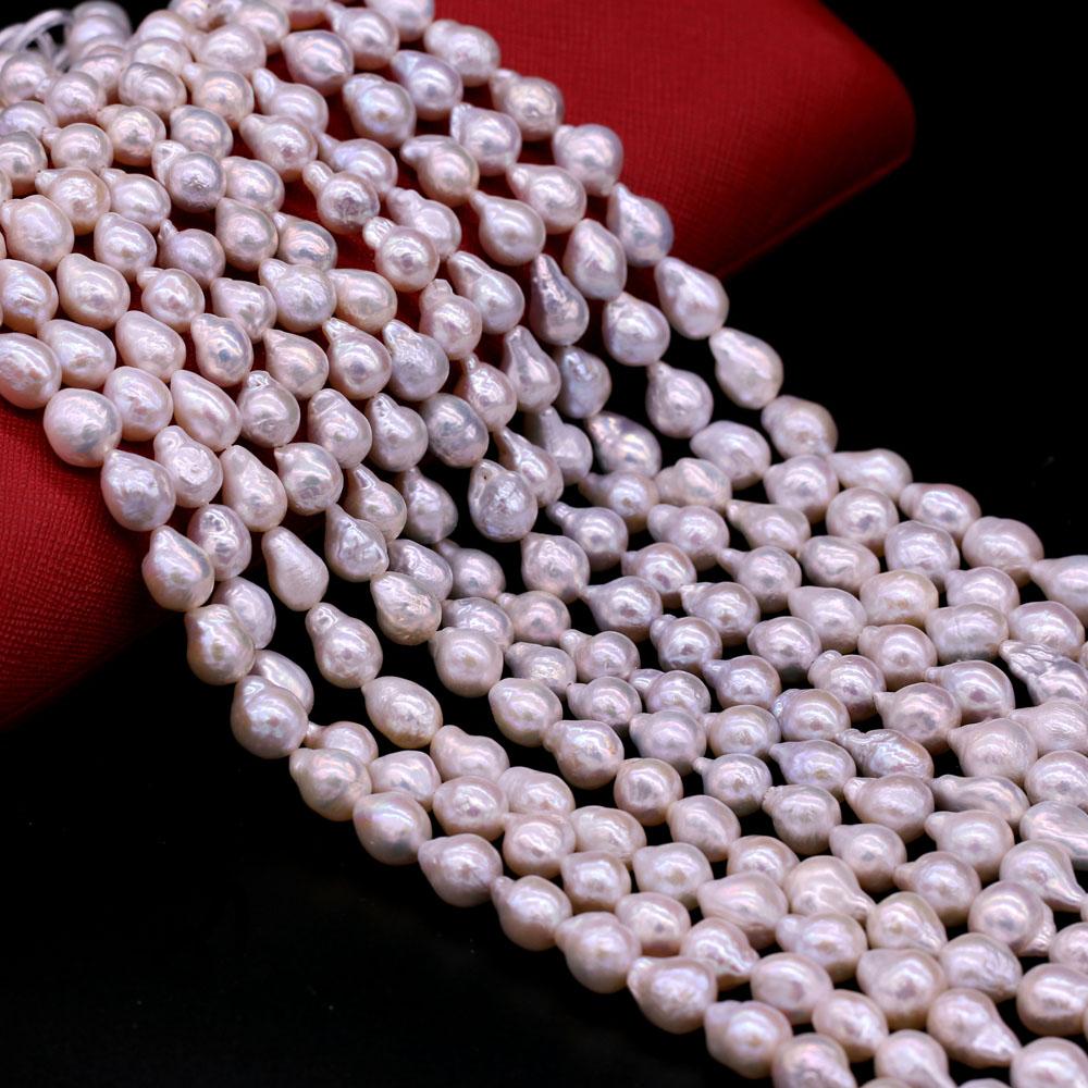 1String, Natural Freshwater Pearls, 7-9mm Little Tail Shape Pearl Beads for Jewelry Making DIY Crafts, Wedding Gifts for Women, 36cm
