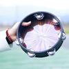 Colorful Bells Drum Handheld Tambourine Freestyles Hand Bells Musical Percussion Instrument for Family Party Child