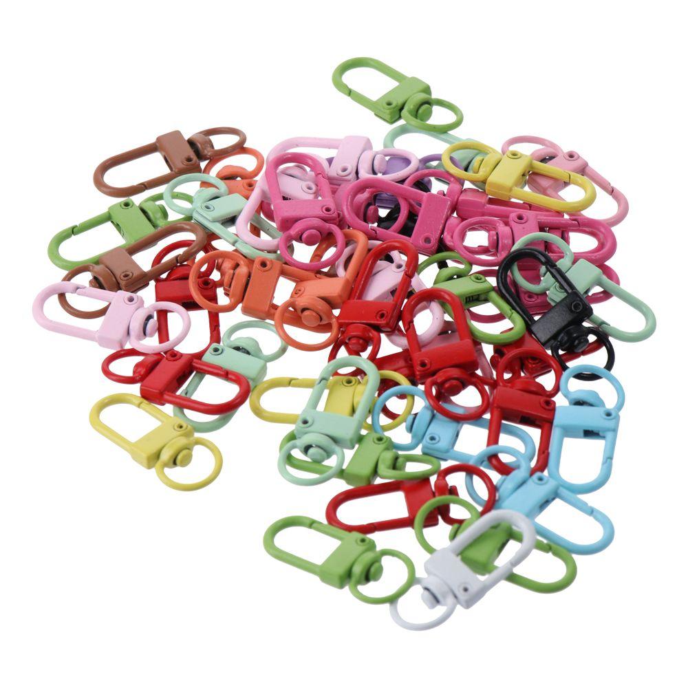 

Colorful Lobster Claw Clasps Strap Key Rings Connector Swivel Lanyards DIY accessories