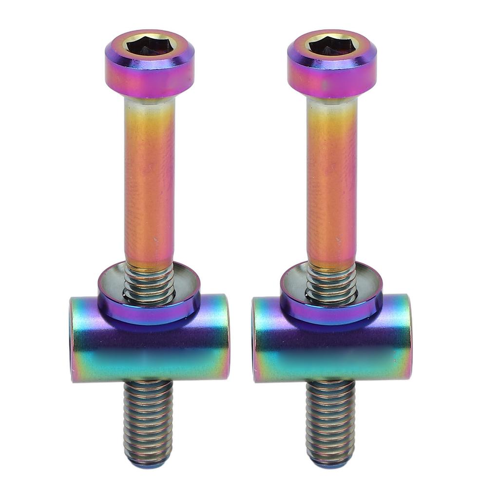 2pcs M5x40mm Ti Alloy Bike Seat Post Fixing Bolts Bike Seatpost Screws Cycling Accessories for Bike Seat Tube Colorful
