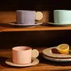 Creative Modern Style Ceramic Coffee Cup Exquisite Daily Party Afternoon Tea Dessert Plate Home Breakfast Delicious Coffee Cups