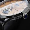 Kentex ESPY Dress Open Heart Champagne Salmon Men's Automatic Leather E660M-03 Wrist Watch
