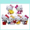 6pcs Hello Kitty Angel Bow Series Mini Model Ornament Set For Desk Decor And Gift Souvenirs