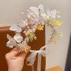 Simulation Flower Butterfly Fairy Hair Hoop Beads Wreath Headband  Seaside Vacation