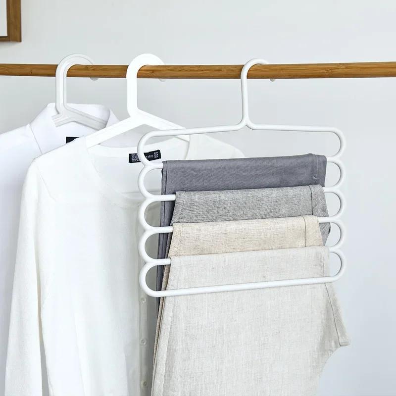 Clothes Hanger, Trousers Hanger, Storage Rack, Wardrobe Closet Organizer, 5 Layers Pants Holders, Clothing Hangers Wholesale