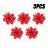 20PCS Four Color Flowers Christmas Flower Christmas Tree Decorations  Christmas Wreath Decoration Christmas Decorations