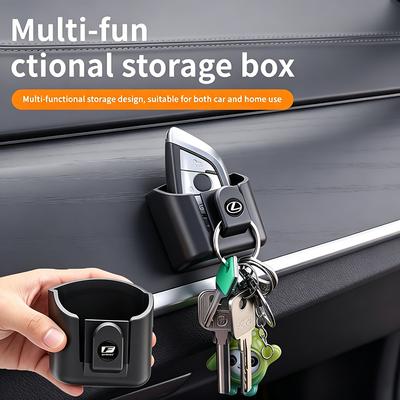 Car keychain/Car Key Storage Box Organizer Auto Dashboard Sunglasses Card Holder Clip For LS LC IS350 ES300 GS350 CT200h.