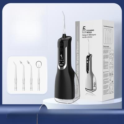 Portable Tooth Flusher, Rechargeable Electric Tooth Washer, Oral Care, Water and Dental Floss, Intelligent Display, Large-screen Tooth Cleaner.