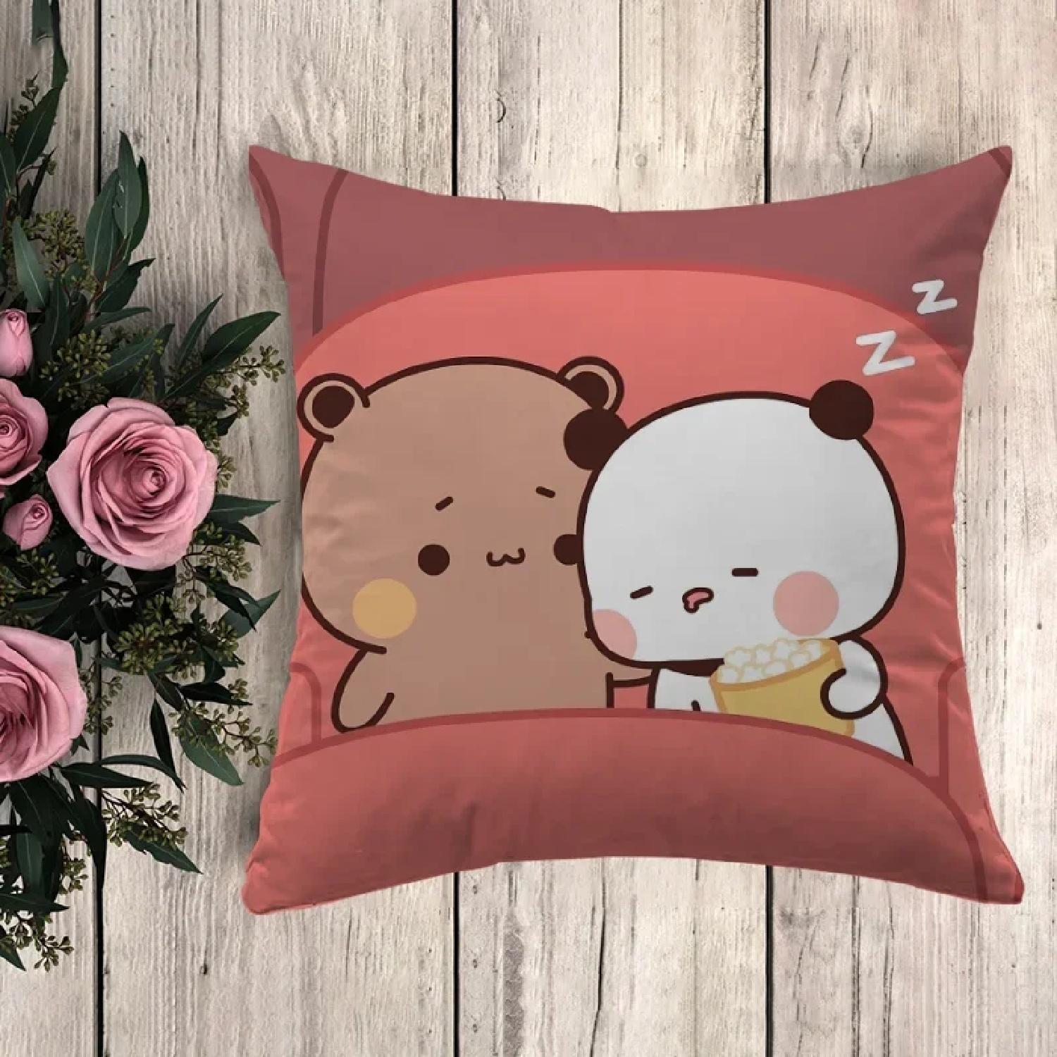 

Anime Pillow Bubu Dudu Decorative Pillows for Sofa Pillowcase Pilow Cases Cushion Fall Decor Car Decorationz,(2) 66x66cm